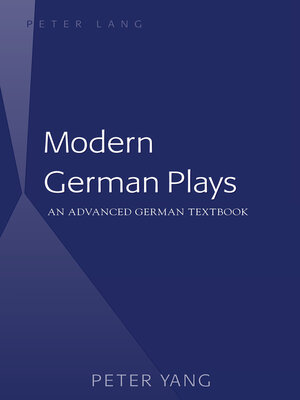 cover image of Modern German Plays